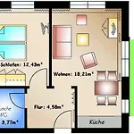 Апартаменты 14 Im Haus Huehnergott - 4 Personen, Parkplatz Inclusive